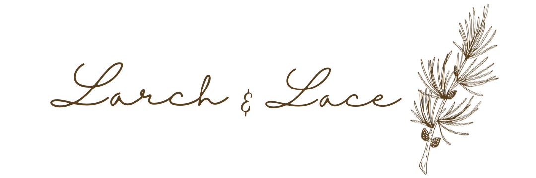 Larch and Lace logo-brown