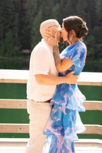 wedding photo at Cottonwood Lake
